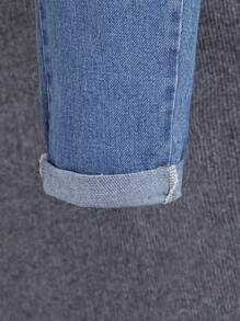 Chicos cuello alto de manga raglán Camiseta & Jeans - Multicolor - Ver 6