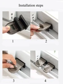 zhihaijunxiao1 1 cái Khóa cửa sổ màu ngẫu nhiên - Nhiều màu - Xem 8