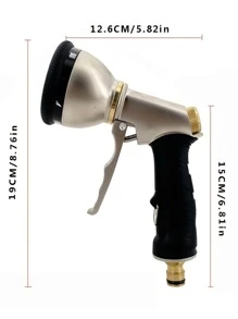 1入組花園噴槍，鋅合金手持花園噴壺