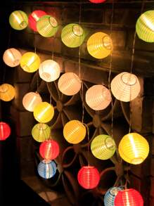 1pc 10/20 Led 2/3m Lantern Decor Decoration String Light - Yellow - View 2