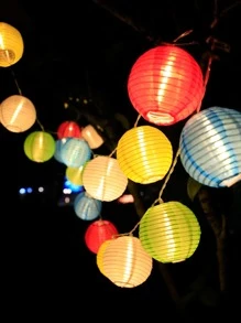 1pc 10/20 Led 2/3m Lantern Decor Decoration String Light - Yellow - View 3