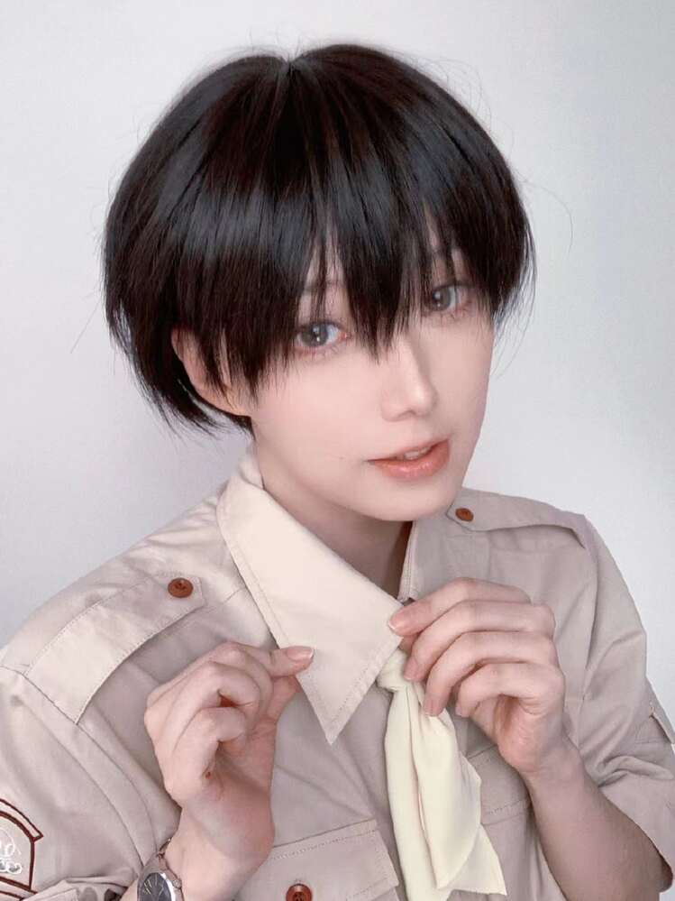 alicegarden 黒色 12インチ ストレート 耐熱 ファイバー製