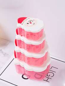 4 piezas Set Caja de conservación fresca Papá Noel de Navidad alimento - Multicolor - Ver 4