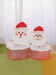 4 piezas Set Caja de conservación fresca Papá Noel de Navidad alimento - Multicolor - Ver 5