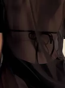 Costavie Tropical Print Triangle Summer Beach Bikini Set With Cover Up - Black - View 3