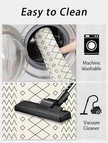 Geometric Pattern Bath Rug - Multicolor - View 5