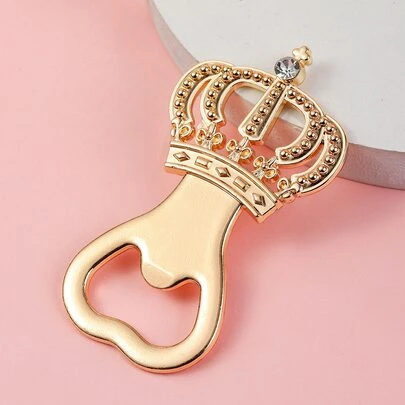 Bộ 1/6 dụng cụ mở nắp chai hình vương miện vàng, thích hợp cho tiệc mừng em bé chào đời, đám cưới và tiệc sinh nhật, là món quà trang nhã và thiết thực dành cho khách mời, vật dụng trang trí nhà cửa và tiệc tùng cho đám cưới và sinh nhật.