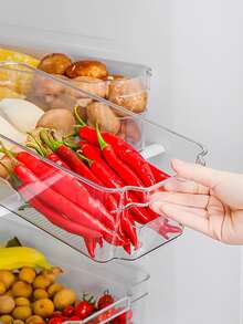 1 hộp đựng thực phẩm trong tủ lạnh trong suốt - Trong sáng - Xem 2