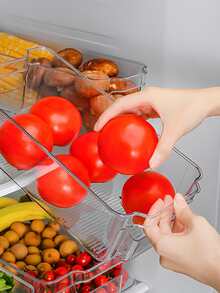 1 hộp đựng thực phẩm trong tủ lạnh trong suốt - Trong sáng - Xem 6