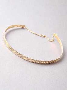 極簡風格鏈條樣式項鍊 - 金黃色 - 查看 4