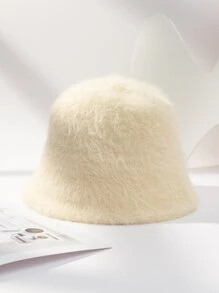 Máy Tính Nữ Màu Giả Thỏ Tóc Dài Sang Trọng Chống Gió Tai Bảo Vệ Nón Thích Hợp Cho Du Lịch Hàng Ngày bộ Trang Phục - Màu be - Xem 2