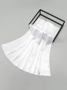 1入組純色女式頭巾，多功能絲巾頭巾，髮箍，頭帶，打造時尚造型的理想之選 - 白色 - 查看 5