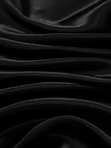 1入實色女士頭巾圍巾，多功能優雅頭巾，頭髮束帶，頭帶，打造完美裝扮的理想產品 - 黑色 - 查看 6