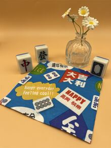 20 piezas Servilleta desechable carácter chino & mahjong