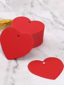 100 piezas Etiqueta para envolver regalos en forma de corazón de color al azar - Multicolor - Ver 3