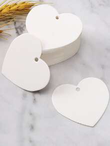 100 piezas Etiqueta para envolver regalos en forma de corazón de color al azar - Multicolor - Ver 4