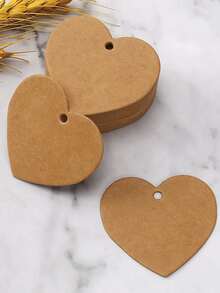 100 piezas Etiqueta para envolver regalos en forma de corazón de color al azar - Multicolor - Ver 5