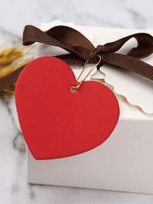 100 piezas Etiqueta para envolver regalos en forma de corazón de color al azar - Multicolor - Ver 6