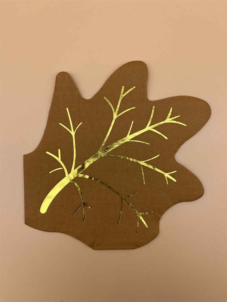 16 piezas Servilleta desechable con diseño de hoja - Multicolor - Ver 1