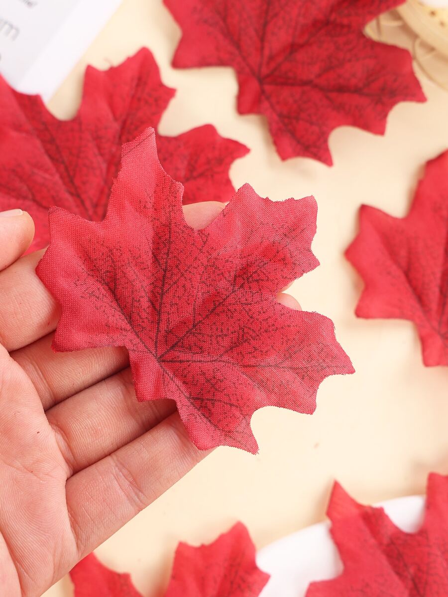 50pcs Maple Leaf Design Throwing Confetti - Multicolor - View 1