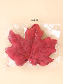 50pcs Maple Leaf Design Throwing Confetti - Multicolor - View 3