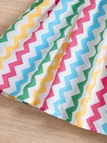 Đầm bé gái Xù Dải chun In chữ V Dễ thương - Nhiều màu - Xem 6