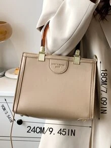 時尚素色難手提包適合女士帶大容量,合適的適用於派對和優雅場合