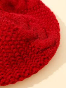 Boina unicolor flexible - Rojo - Ver 3