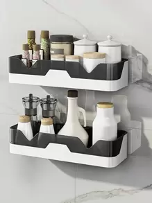 1件壁掛式香料存儲架 - 灰色 - 查看 1