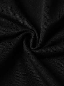 Manfinity Homme Men Striped & Giraffe Print Polo Shirt - Black - View 5