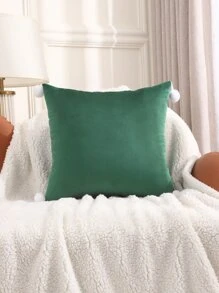 Miater 1入綠色球型毛絨枕套 - 綠色 - 查看 5