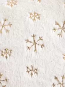 Miater 1入組亮片雪花圖案靠墊套不附帶墊芯 - 彩色 - 查看 4