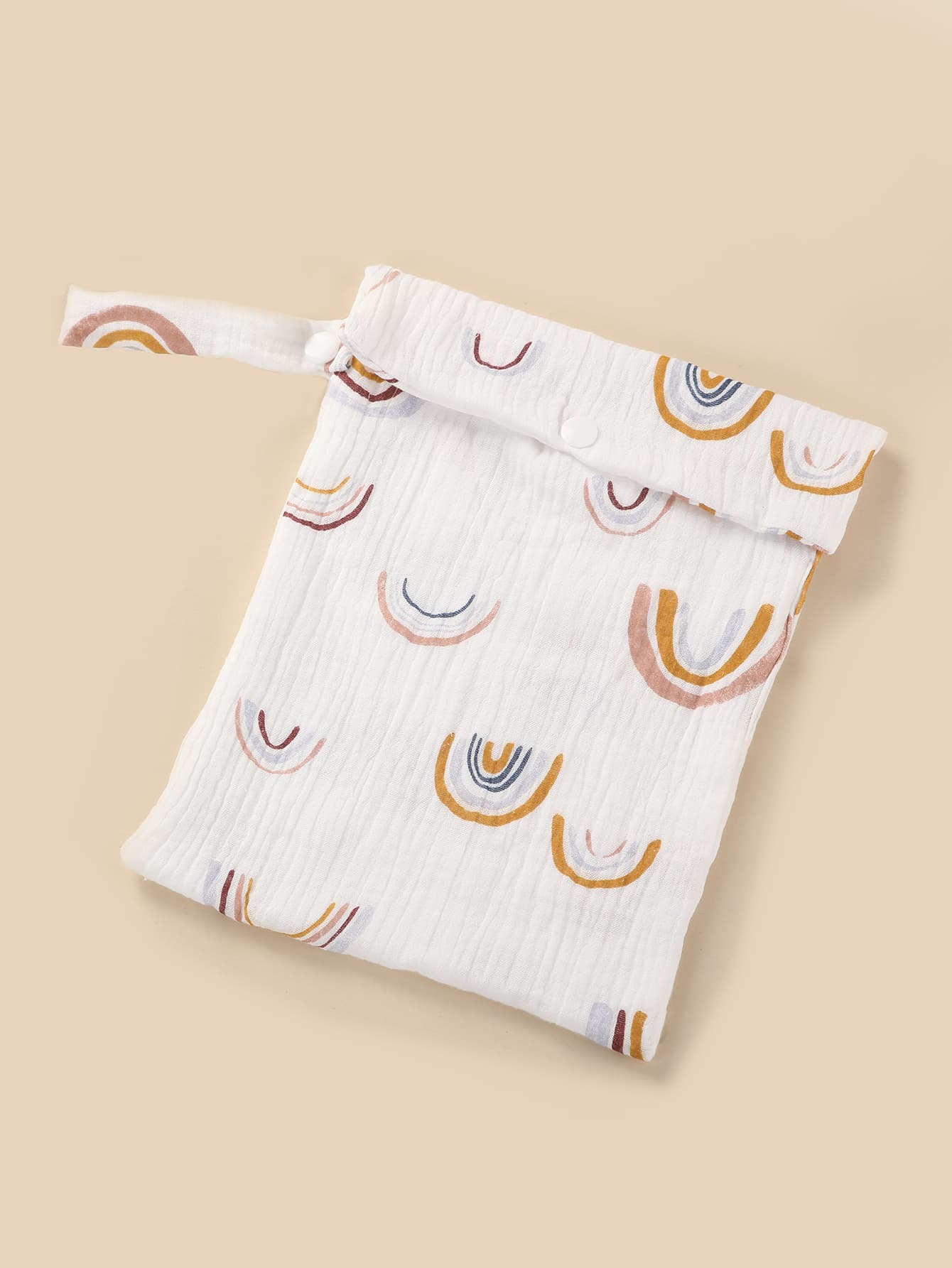 1pc Rainbow Pattern Diaper Storage Bag