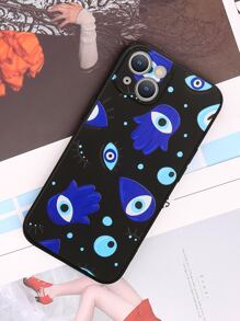 邪惡之眼印花手機殼 - 彩色 - 查看 1