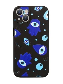 邪惡之眼印花手機殼 - 彩色 - 查看 3