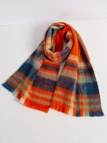 Khăn quàng cổ in kẻ sọc - Nhiều màu - Xem 1