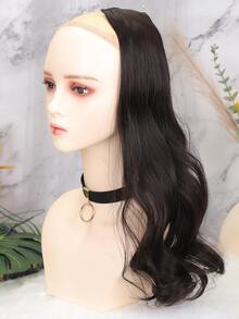 1 pieza Extensión del pelo con clip largo rizado sintético - Negro - Ver 6