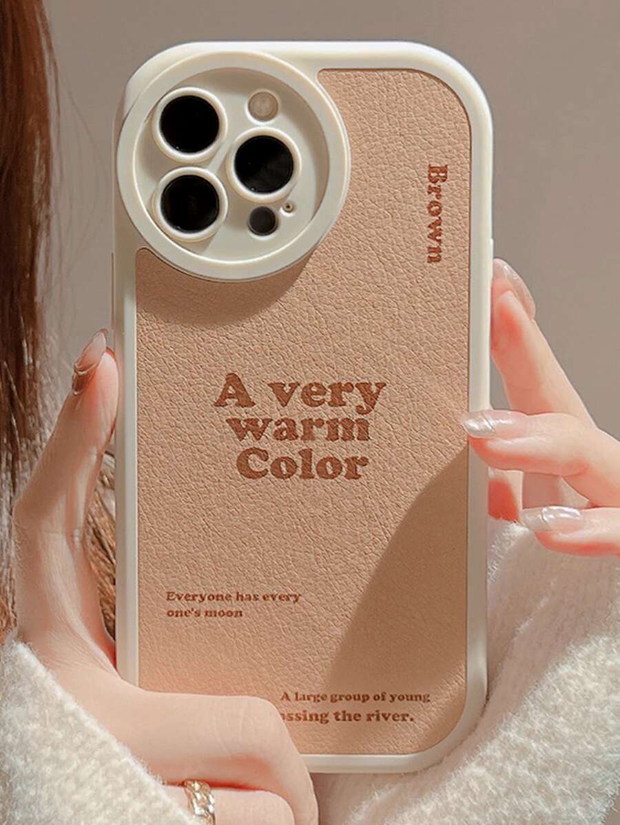 1 Vỏ điện thoại chống rơi có họa tiết đồ họa khẩu hiệu - Nhiều màu - Xem 1