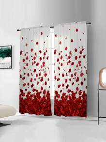 Petal Pattern Single Panel Curtain - Multicolor - View 3