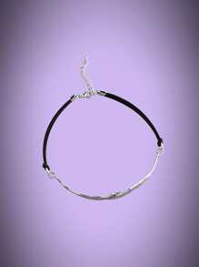 ROMWE Goth Gargantilla murciélago - Plateado - Ver 3