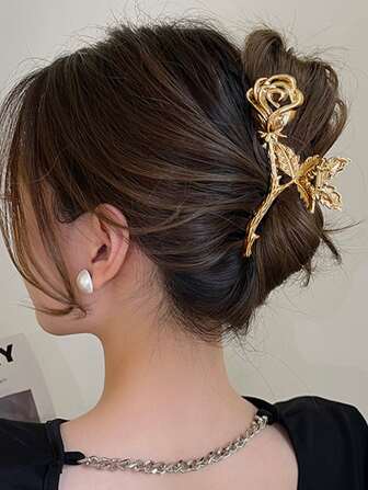 Flower Design Hair Claw