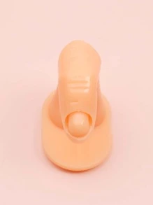 FULL BEAUTY 2 piezas Herramientas de práctica de arte de uñas postizas, dedos de plástico ajustables para entrenamiento de manicura, suministros de uñas, herramientas de uñas, herramientas de arte de uñas, de vuelta a la escuela, uñas, herramientas de uñas para uñas postizas - Albaricoque - Ver 6