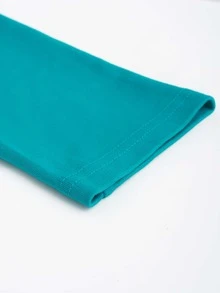 印花前扭結鏤空緊身連衣裙 - 彩色 - 查看 4