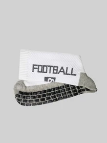 Sports Outdoor 1pair Letter Graphic Anti-Slip Sports Socks - Multicolor - View 3