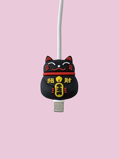 Cat Shaped Data Cable Protector Charger Protector