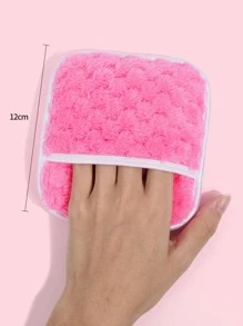 Miếng tẩy trang có thể tái sử dụng, 2 miếng vải tẩy trang có thể giặt hai mặt, Thiết kế hình vuông Chăm sóc da mặt và da Fuzzy Puff Sponge, Làm sạch da mặt Trang điểm đậm & Tấm lót mặt, Thích hợp cho mọi loại da Miếng làm sạch mặt - Nhiều màu - Xem 4