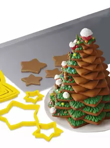 6入組聖誕星形餅乾模型切割刀 - 黃色 - 查看 1