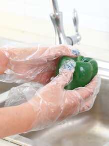 100pcs Disposable Clear Glove - Clear - View 7