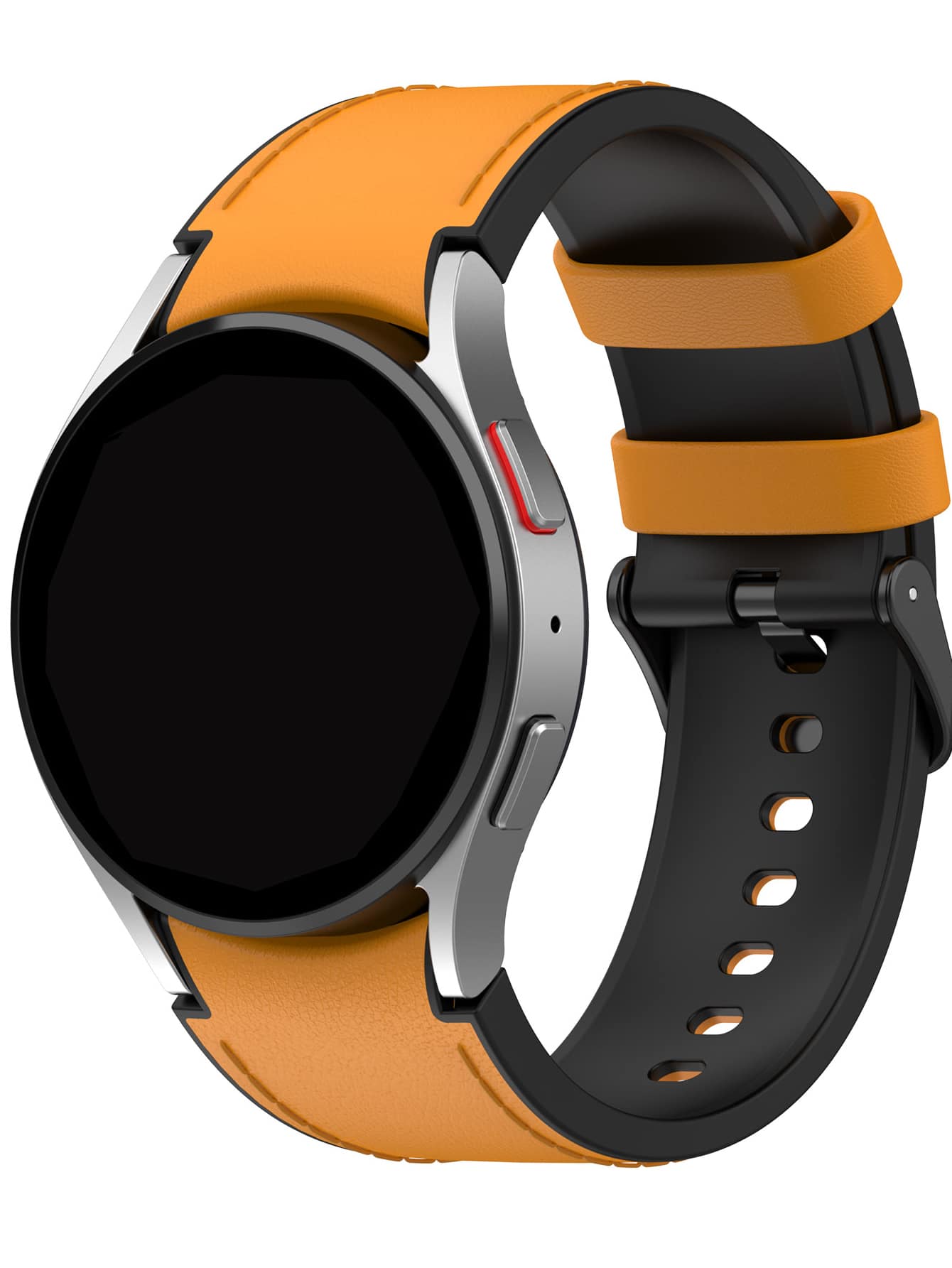 Silicone Watchband Compatible With Samsung Watch - Yellow - View 1