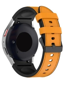 Silicone Watchband Compatible With Samsung Watch - Yellow - View 2